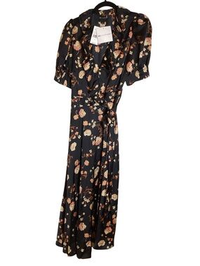 Jill Jill Stuart wrap around floral  dress NWT Sz 4 100% polyester